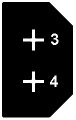 Schema OBD-Stecker 2-polig schwarz